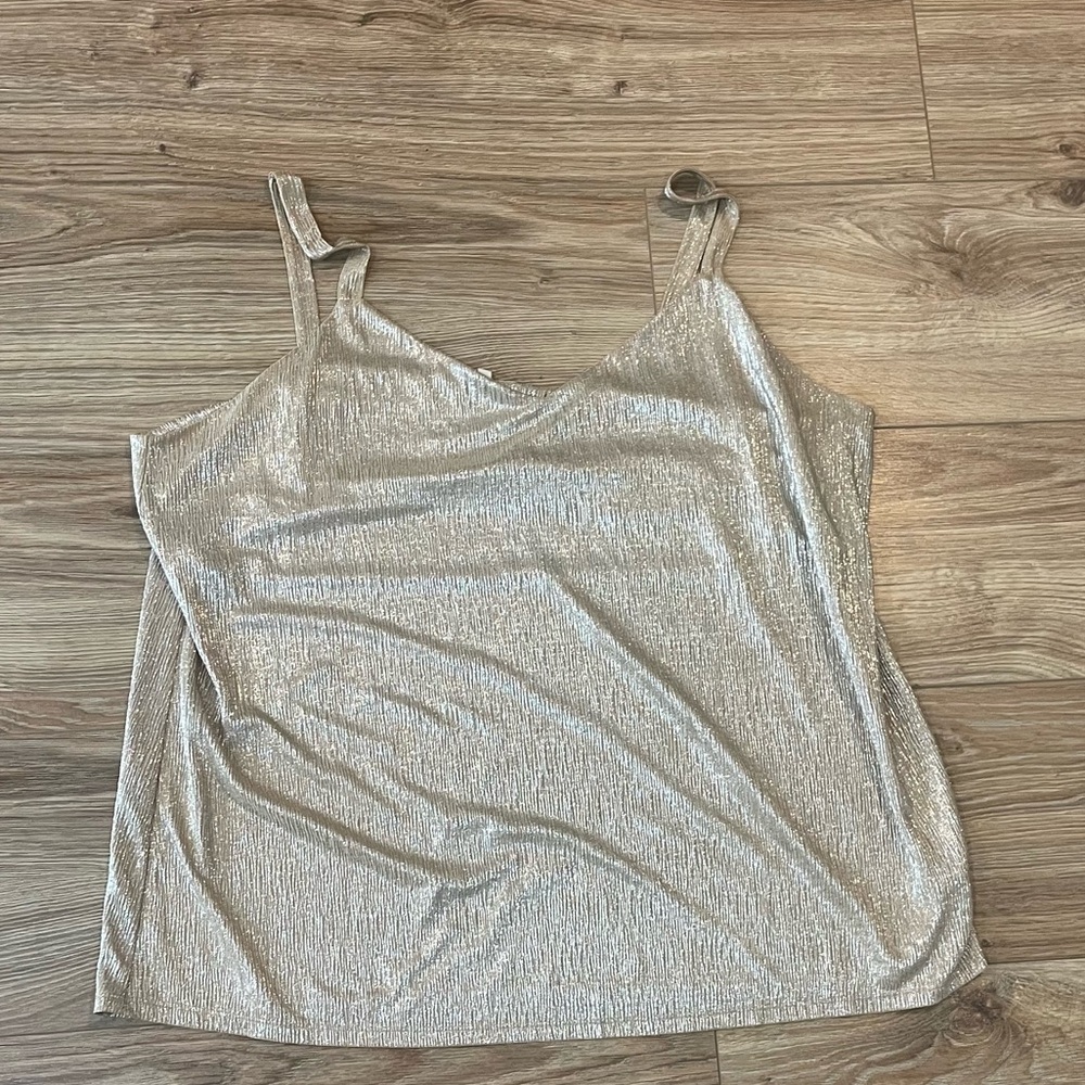 Maurices Metallic Gold Tank Top